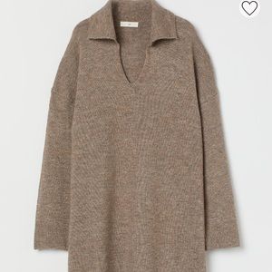 Oversized knit sweater dress